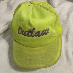 Vintage trucker hat “outlaw” thru and thru